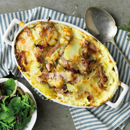 HAM, SAGE & POTATO GRATIN