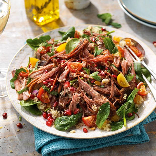 FIVE SPICED PULLED PORK WITH JEWELLED COUSCOUS - DukesHill