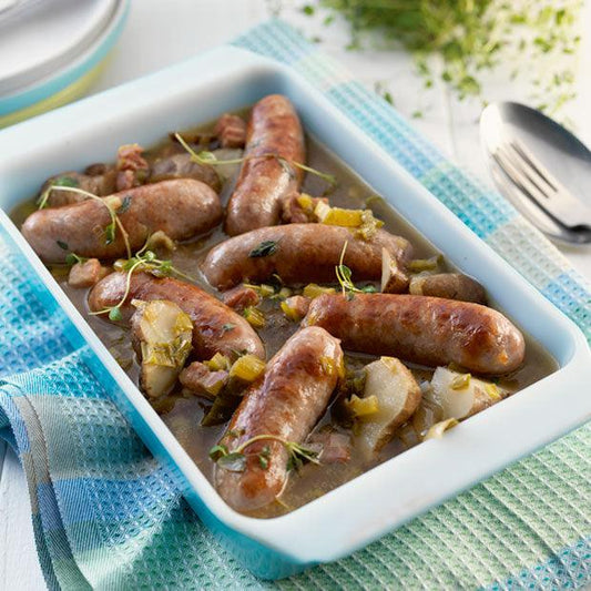 SAUSAGE & JERUSALEM ARTICHOKE CASSEROLE - DukesHill