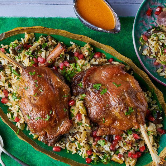 DUCK CONFIT ON A BED OF SPICED RICE - DukesHill