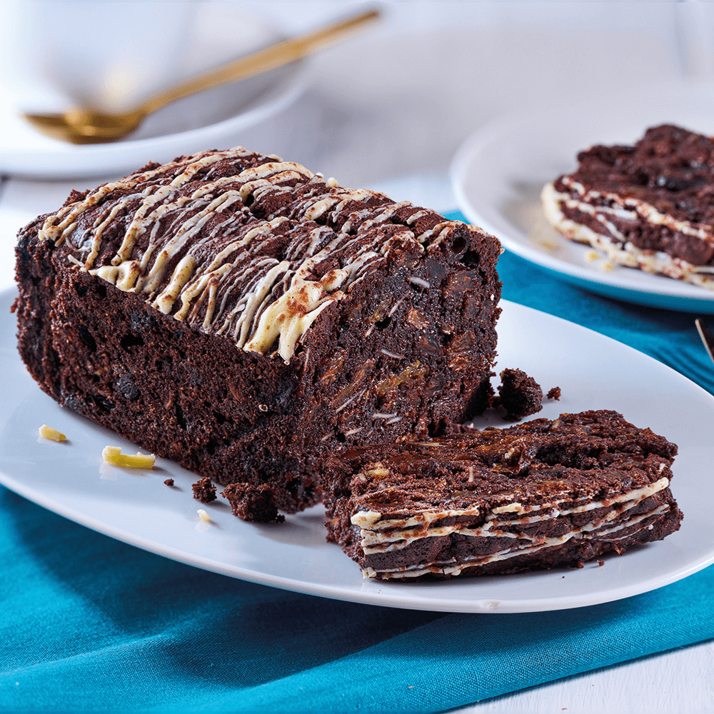 Chocolate Fruit Loaf Cake