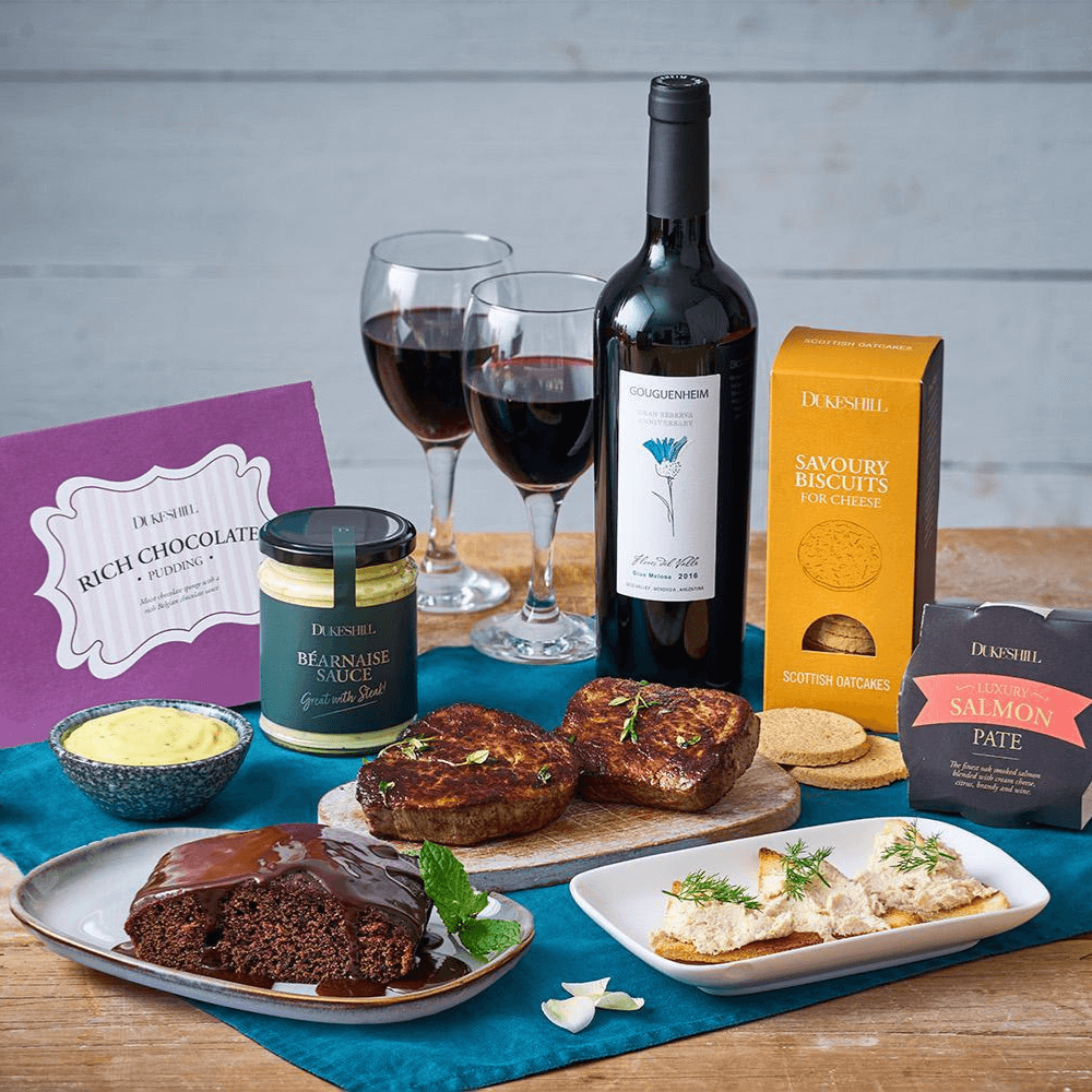 Dine in Fillet Steak, Chocolate Pudding & Red Wine