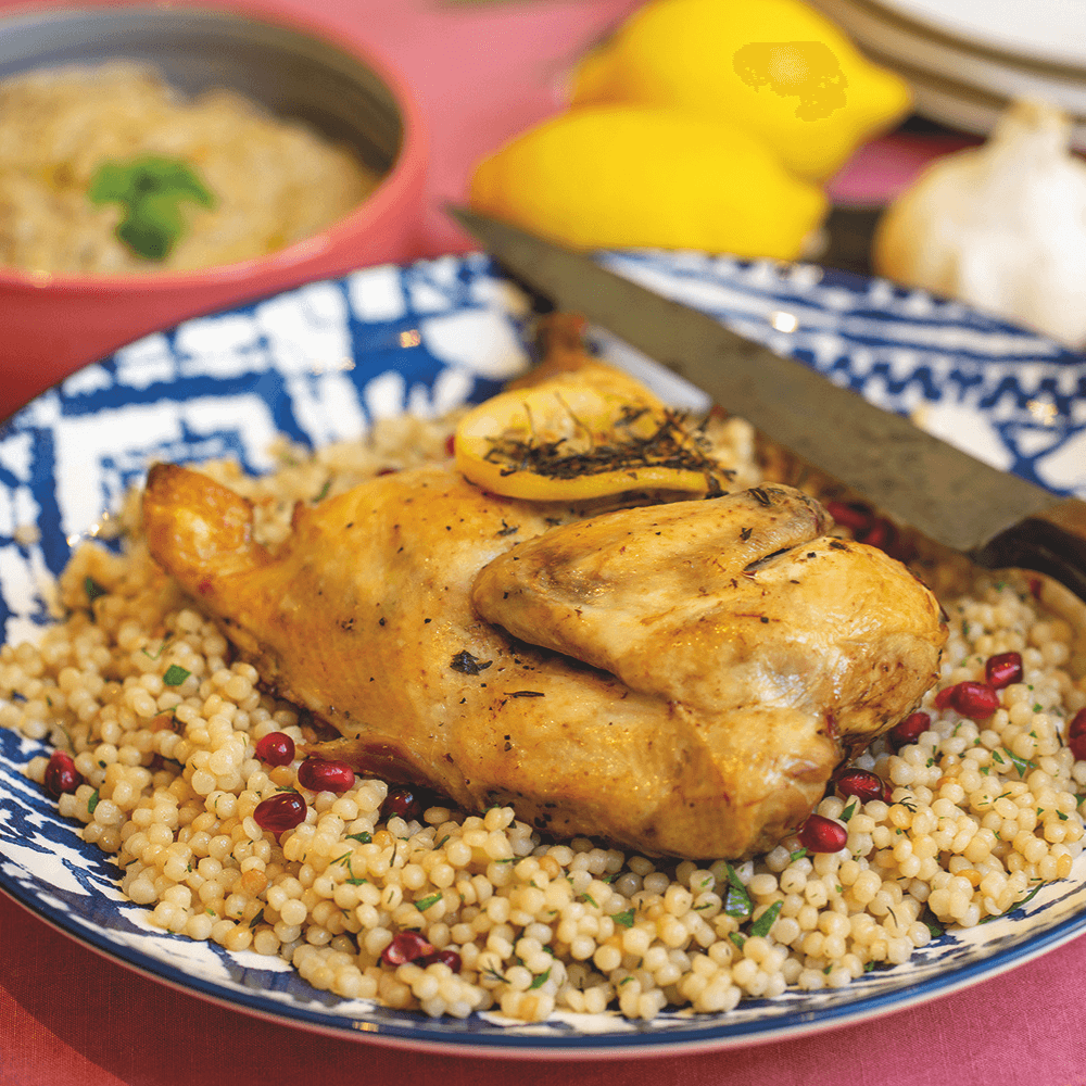 Half Roast Chicken with Lemon, Garlic & Thyme x2