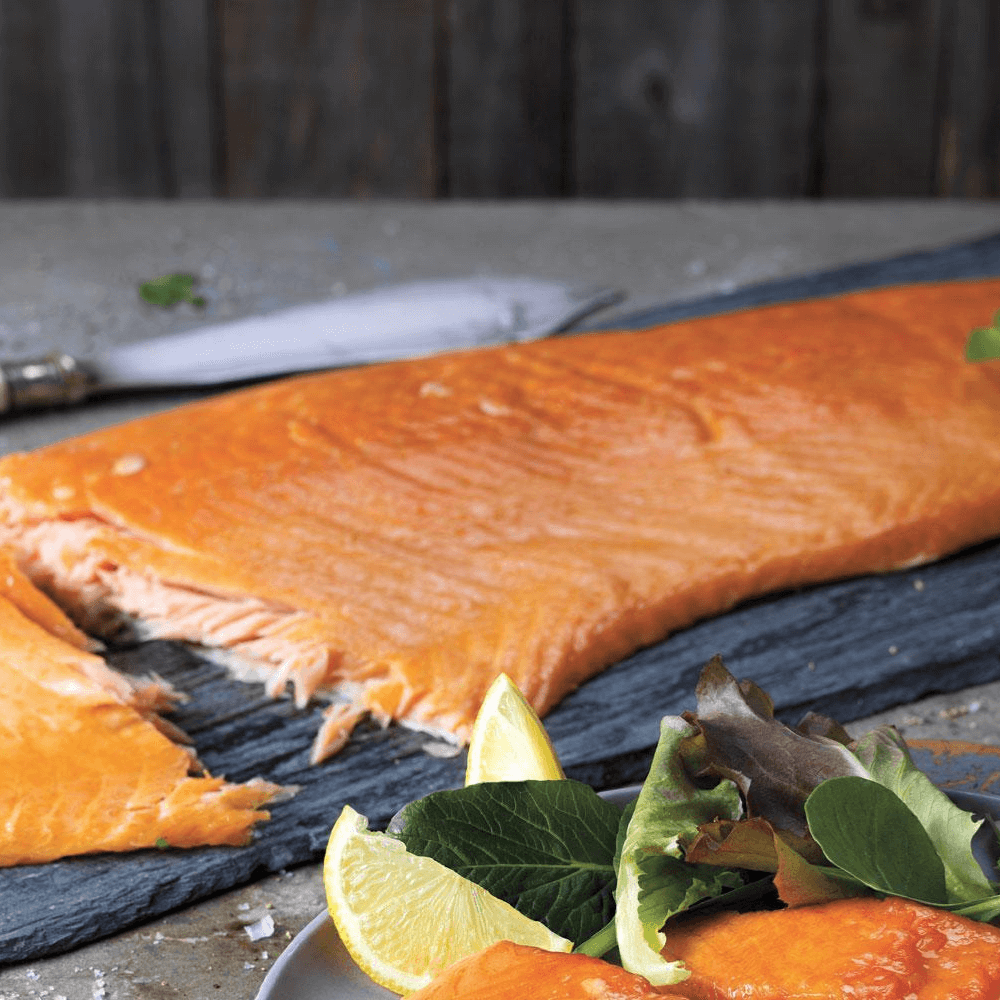 Hot Oak Smoked Salmon Side