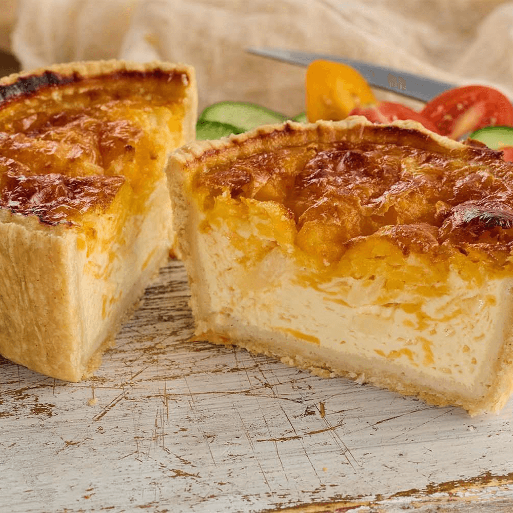 Mature Cheddar & Onion Quiches