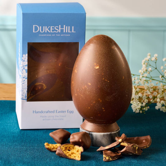 Milk chocolate and honeycomb egg