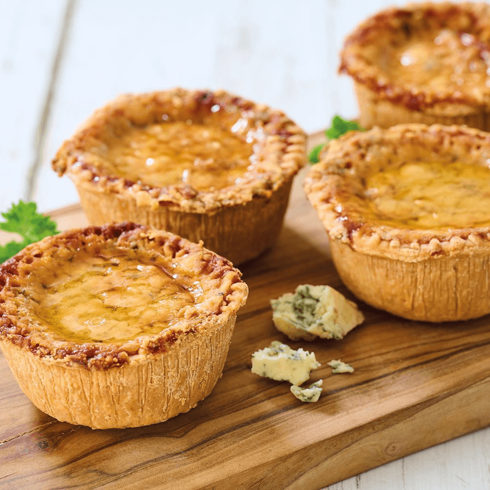 Mini Stilton Topped Pork Pies x4