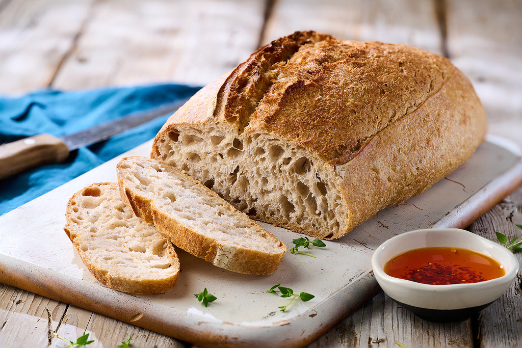 organic white sourdough loaf