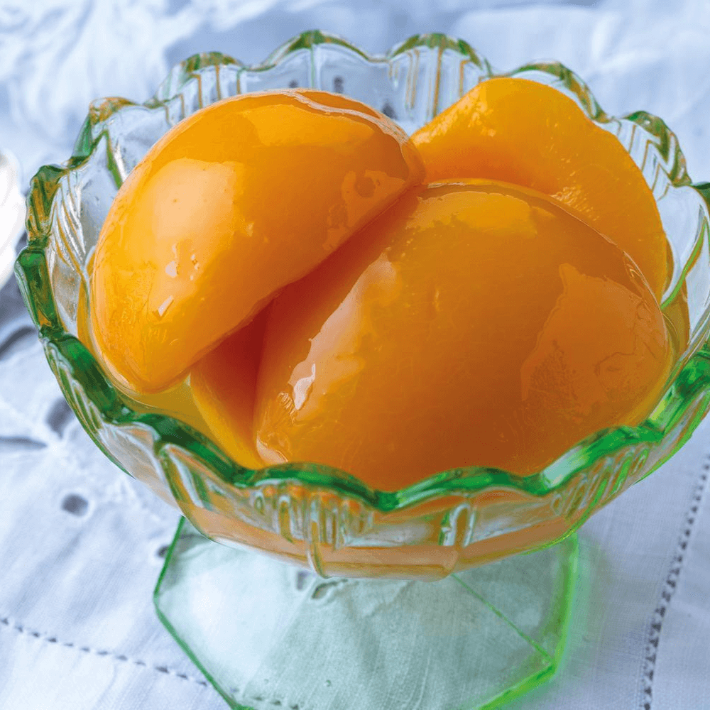 Peaches with Brandy in Syrup