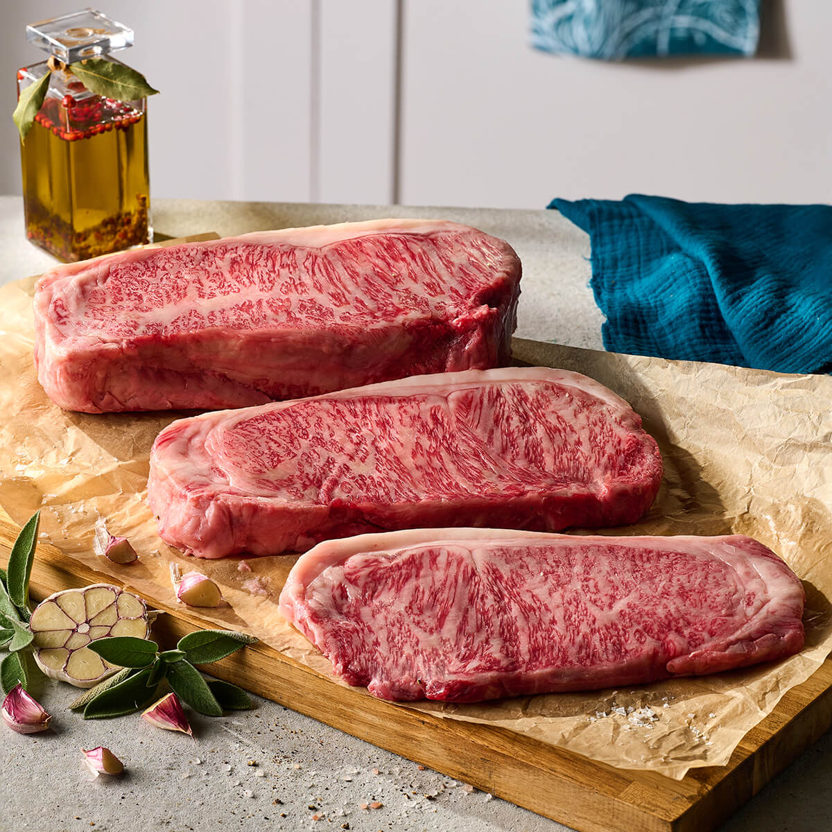 Japanese A5 Wagyu Sirloin Beef Steak (300g)