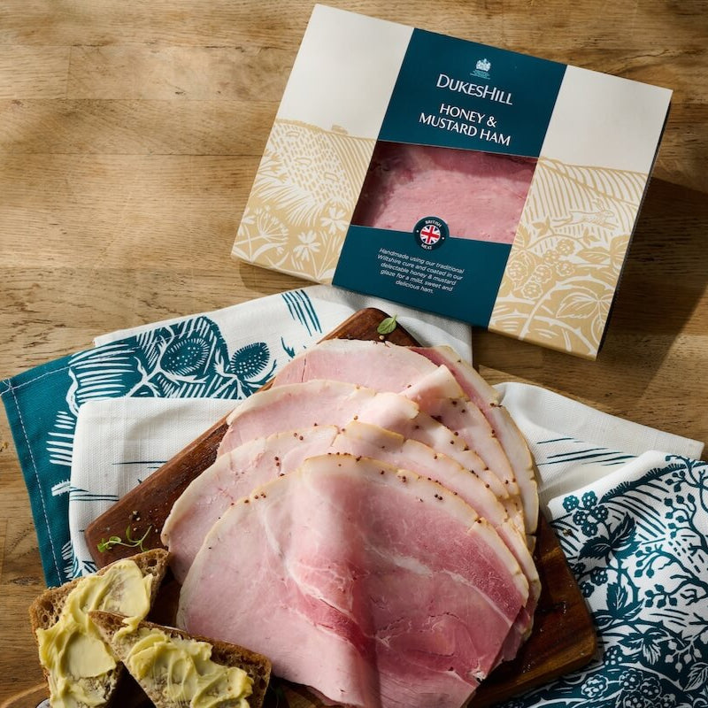 Sliced Honey and Mustard Ham with Packaging