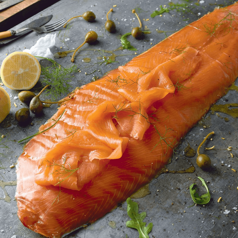 Sliced Oak Smoked Salmon Side