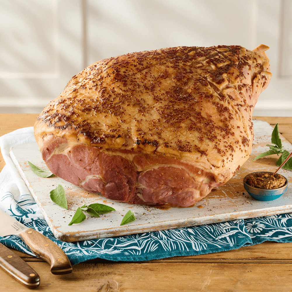 Whole Bone-In Honey and Mustard Glazed Ham