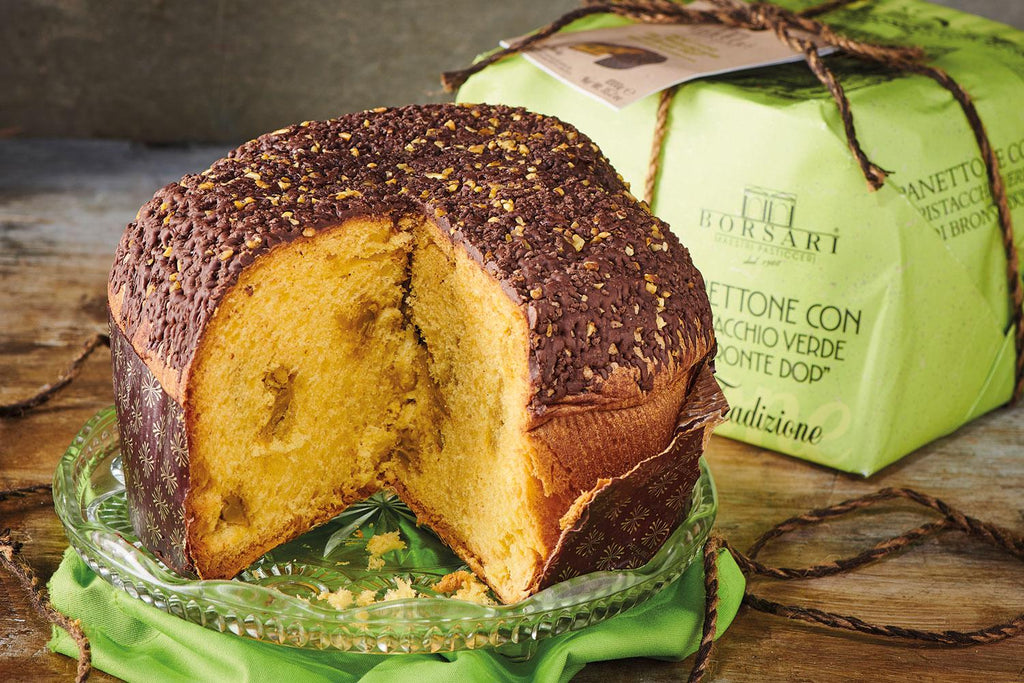 Panettone with Pistachio Cream